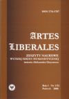 Artes Liberales Rok III Nr 1/2 (4/5) 2008