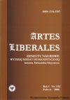 Artes Liberales Rok II Nr 2(3) 2007