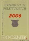 Rocznik Nauk Politycznych. Rocznik VIII, Nr 9 2006