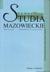 Studia Mazowieckie. Rok VII/XIV, Nr 2 (specjalny) 2012 