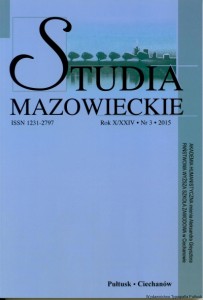 Studia Mazowieckie. Rok X/XXIV, Nr 3 2015  