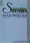Studia Mazowieckie. Rok III/IX, Nr 2 2007